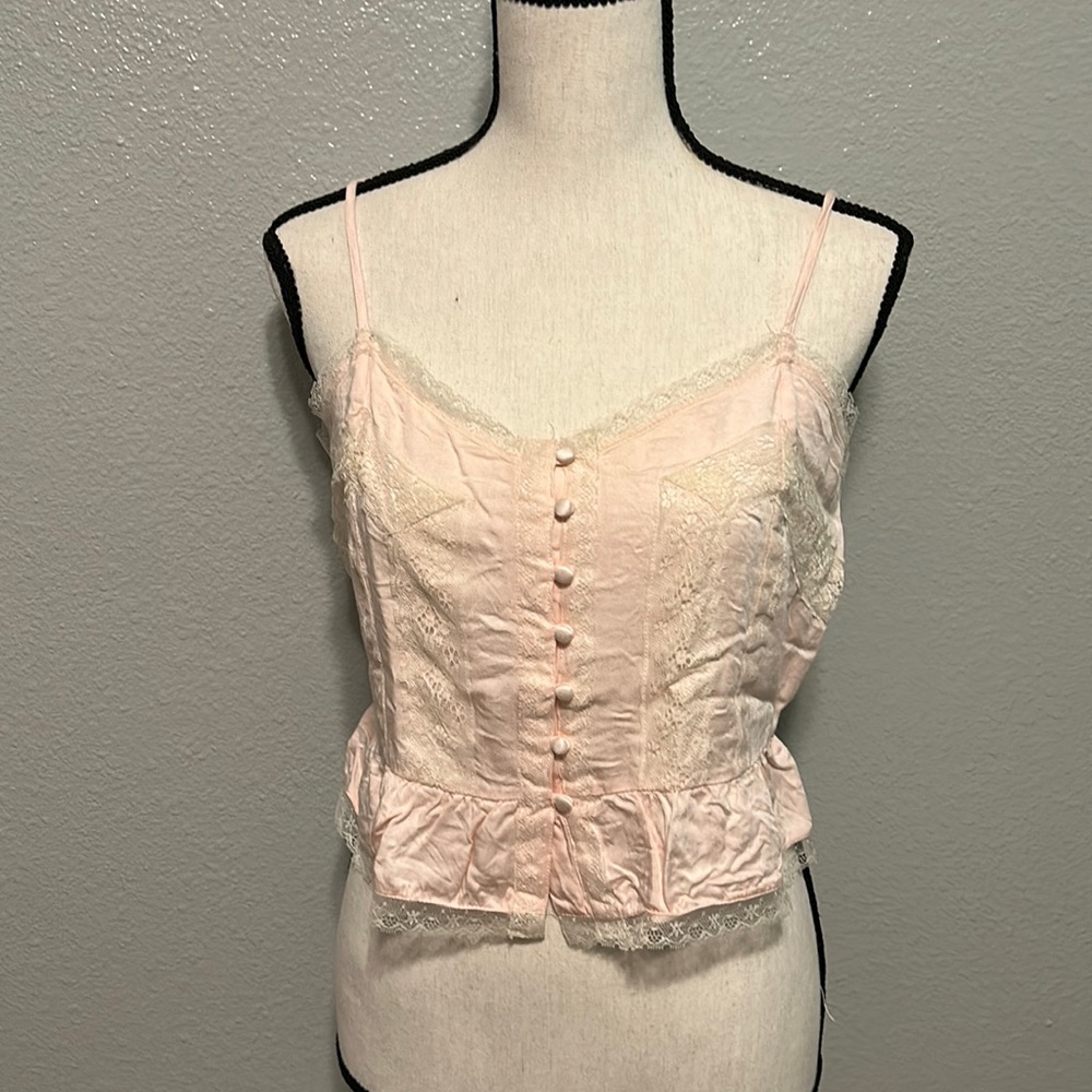Beautiful feminine pink crop top